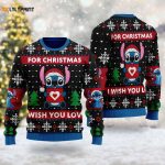 Stitch Christmas Love Alien Blue Dog Ugly Sweater – Festive Xmas Gift for Men Women & Kids