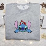 Stitch Cute Devil Shirt & Disney Characters Hoodie: Best Halloween Gift Ideas