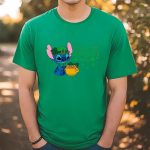 Get Lucky with Stitch Happy Patrick Day T-Shirt – Celebrate in Style!