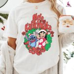 Stitch Lilo Mele Kalikimala Christmas Sweatshirt – Disneyland Stitch Shirt for the Whole Family