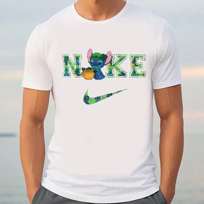 Get Lucky With Nike Stitch Pot Of Gold St Patricks Day T-Shirt!