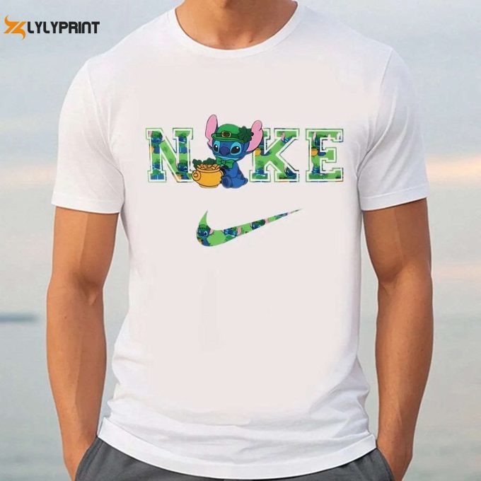 Get Lucky With Nike Stitch Pot Of Gold St Patricks Day T-Shirt!