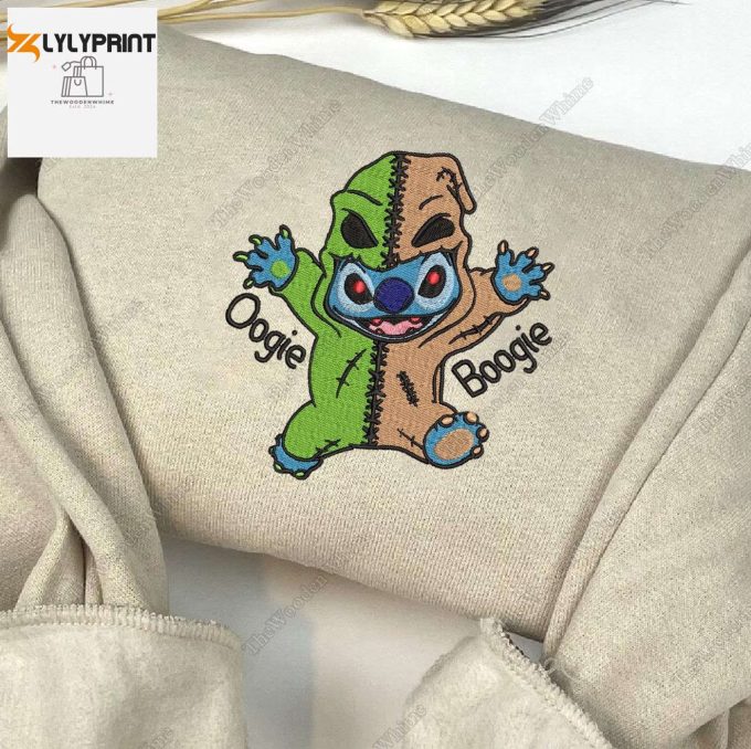 Disney Stitch Oogie Boogie Crewneck Sweatshirt – Halloween Costume Hoodie &Amp;Amp; Gifts