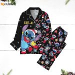 Stitch Santa Christmas Pajamas Disney Xmas Lilo And Stitch Disneyland & Magic Kingdom Gift