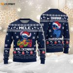 Stitch Ohana Christmas Sweater: Mele Kalikimaka Sweatshirt Santa Ugly Sweater – Perfect Kid s Gift