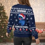 Stitch Ohana Christmas Sweater: Mele Kalikimaka Sweatshirt Santa Ugly Sweater – Perfect Kid s Gift