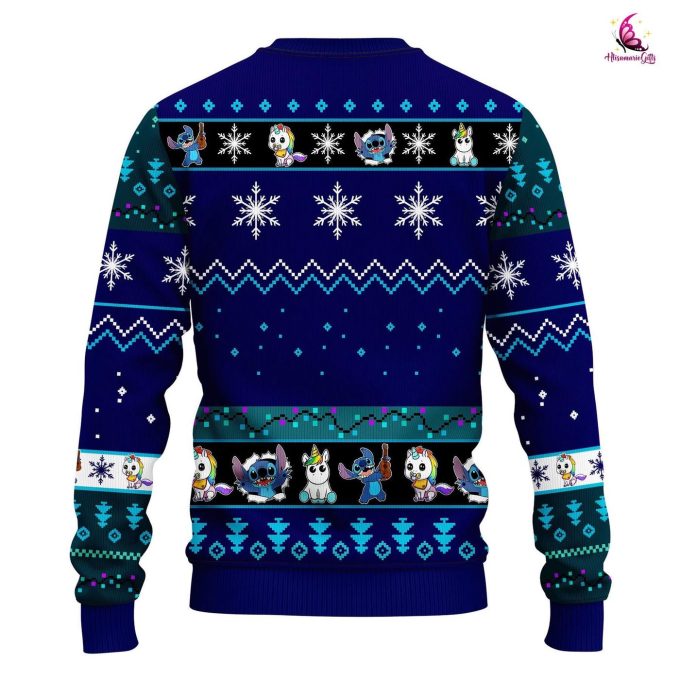 Merry Christmas Stitch Unicorn Ugly Sweater – Perfect Stitch Fans Gift!