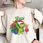 Stitch Who Stole Christmas Sweatshirt – Festive Lilo And Stitch Shirt – Very Merry Christmas Design