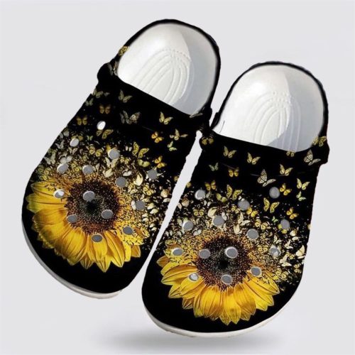 Sunflower Butterfly Mother s Day Crocs-Shoes: Stylish Clog Shoes for a Great Christmas