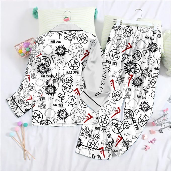 Get Cozy With Our Supernatural Button Down Pajamas Set – Perfect Christmas Gift For Women