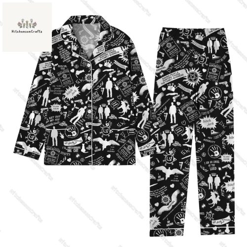 Winchester Supernatural Pajamas Set – Perfect Matching Christmas Gifts for Sam and Dean Movie Pajamas for the Whole Family!