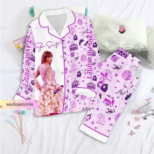 Shop Swiftie Pajamas Set – Women s Holiday PJs Music Concert Style Perfect Birthday Gift