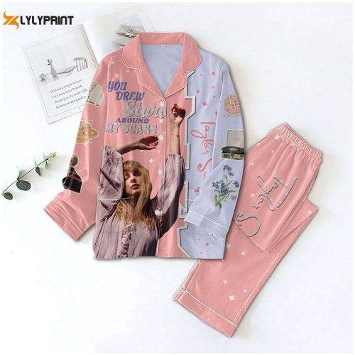 Taylor Swift Button Down Pajamas Set – Stylish and Comfortable Sleepwear for Women