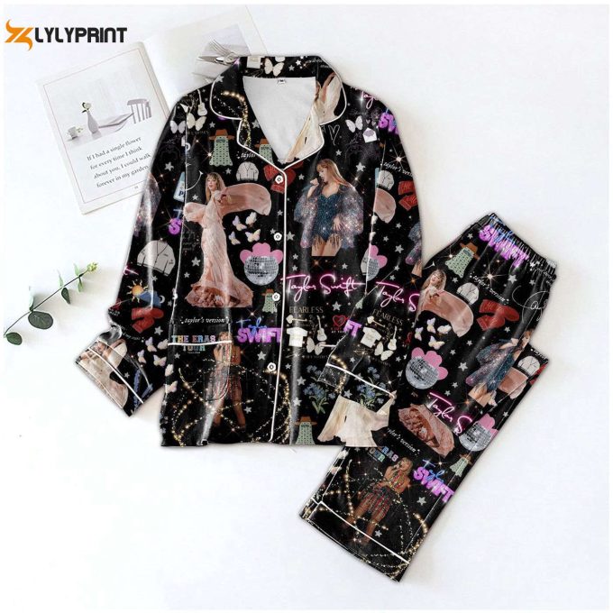 Taylor Swift Pajamas Set: Stylish Button Down Sleepwear By Anhnv – Anhnv 3103