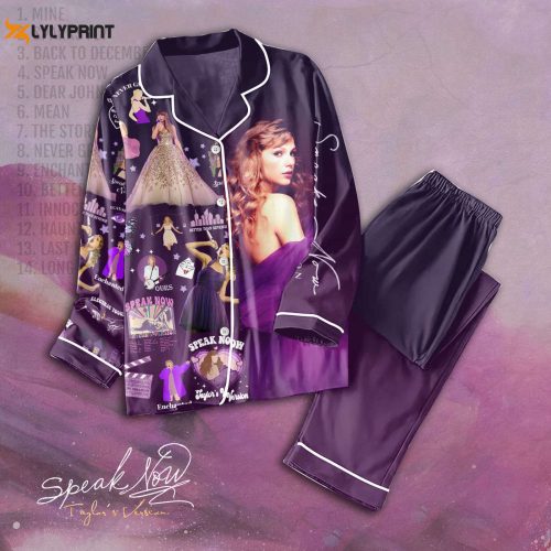 Shop Taylor Swift Button Down Pajamas Set – Perfect Gift for Fans!