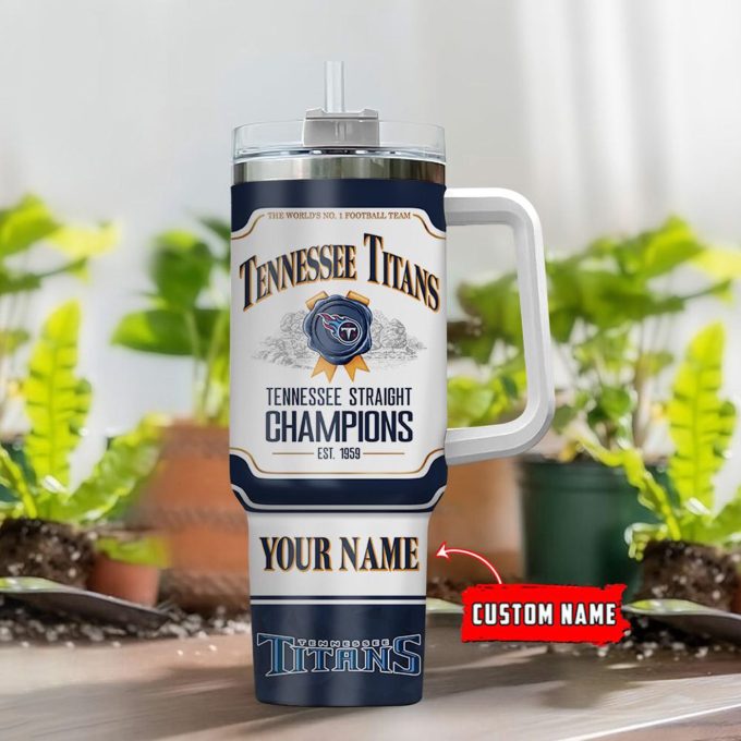 Custom Tennessee Titans Nfl Jim Beam 40Oz Stanley Tumbler – Perfect Gift For Fans