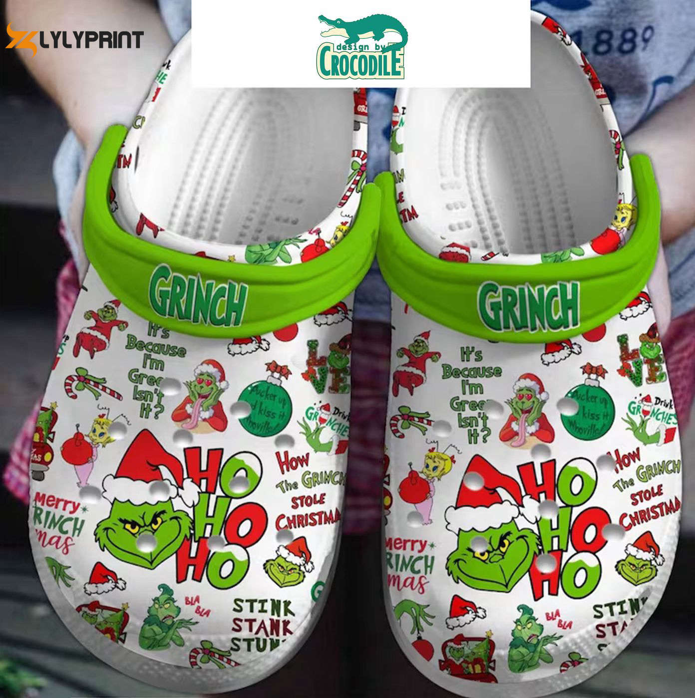 Get Festive with The Grinch Classic White Unisex Christmas Clogs – Perfect Holiday Footwear! Get Festive with The Grinch Classic White Unisex Christmas Clogs – Perfect Holiday Footwear!