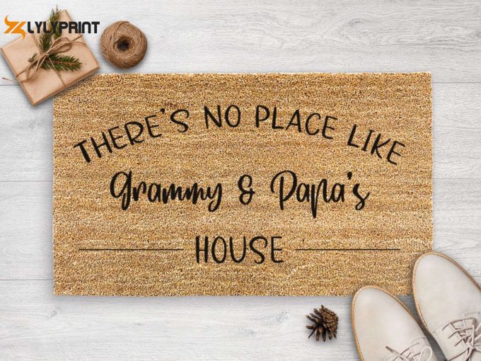 Personalized Family Mat: Christmas Gift For Grammy &Amp;Amp; Papa S House – Custom Coir Doormat