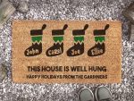 Hilarious Christmas Home Decor: Funny Stockings Doormat & More!