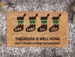 Hilarious Christmas Home Decor: Funny Stockings Doormat & More!