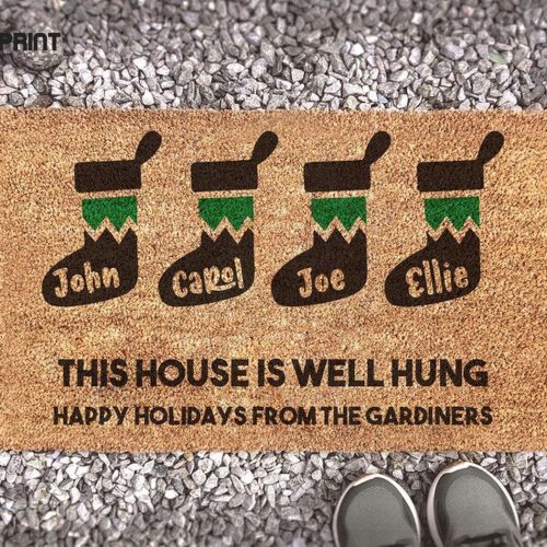 Hilarious Christmas Home Decor: Funny Stockings Doormat & More!