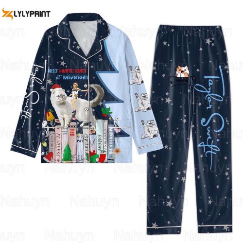 Christmas Button Down Pajamas: Taylor Swift s Eras Tour Set for a Party!