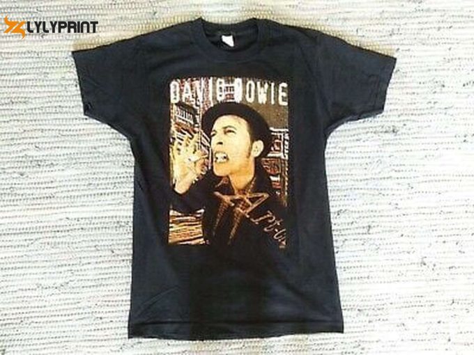 Vintage 1996 David Bowie Europe Tour 96 T-Shirt Rare Single Stitch Nin World 3614