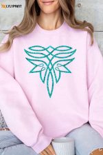 Stylish Turquoise Boot Stitch Sweatshirt: Trendy & Comfy Apparel for Fashionable Individuals