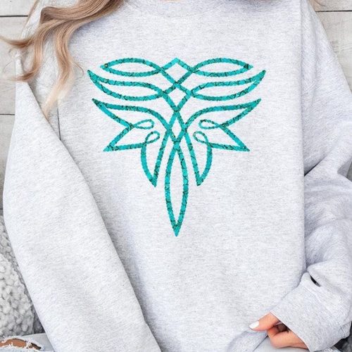 Stylish Turquoise Boot Stitch Sweatshirt: Trendy & Comfy Apparel for Fashionable Individuals