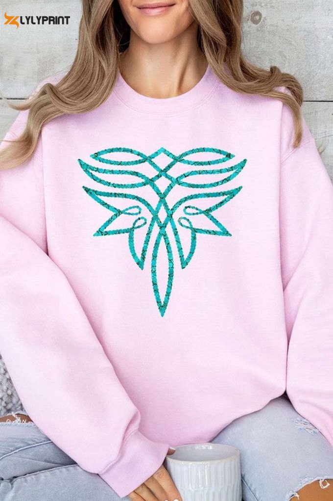 Stylish Turquoise Boot Stitch Sweatshirt: Trendy &Amp;Amp; Comfy Apparel For Fashionable Individuals