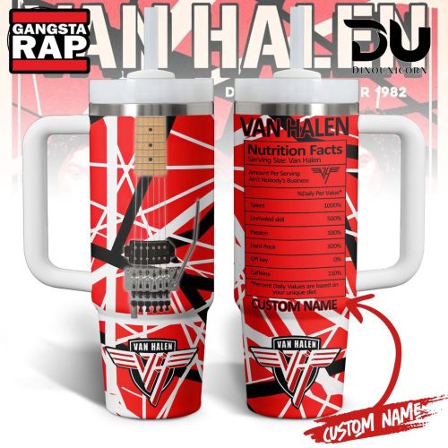 Rock Your Drinks with Van Halen Custom Stanley Tumbler – 40oz Limited Edition