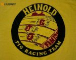 Vintage 1970s Heinold Pig Racing Team T-Shirt Soft Thin 70s Single Stitch