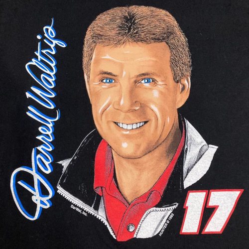 Vintage 1993 Darrell Waltrip Portrait Shirt – Sz L – Single Stitch Nascar Racing Tee – Like New