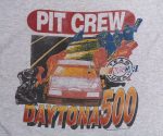 Vintage 1994 Daytona 500 Pit Crew Nascar Triblend T-Shirt Made In USA Single-Stitched