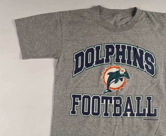 Retro 1998 Miami Dolphins Triblend Tee: Vintage Single-Stitched &Amp; Paper Thin Made In Usa