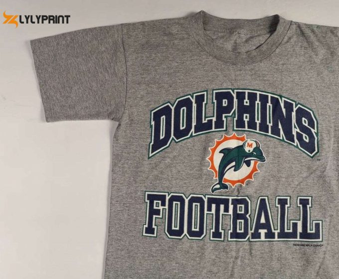 Retro 1998 Miami Dolphins Triblend Tee: Vintage Single-Stitched &Amp;Amp; Paper Thin Made In Usa