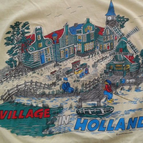 Vintage 80 s Holland Yellow Butter Thin T-Shirt: Authentic Single-Stitched Made in Holland