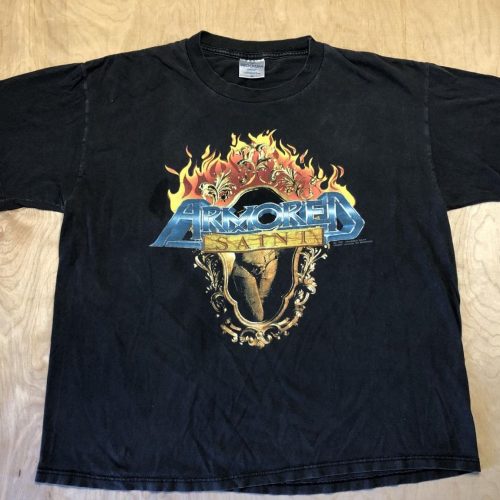 Vintage Armored Saint T-Shirt 1991 90s Sos Tour Band Heavy Metal Tee – Limited Edition Brockum Shirt