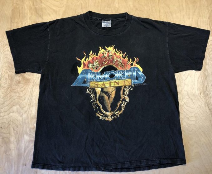 Vintage Armored Saint T-Shirt 1991 90S Sos Tour Band Heavy Metal Tee – Limited Edition Brockum Shirt