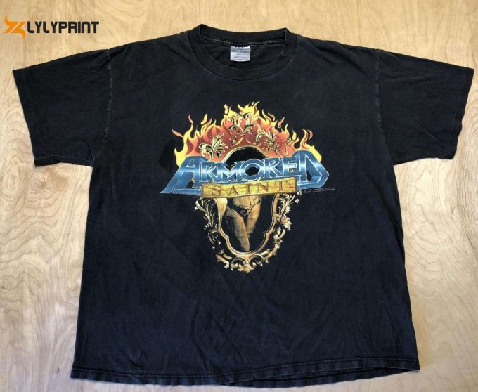 Vintage Armored Saint T-Shirt 1991 90S Sos Tour Band Heavy Metal Tee – Limited Edition Brockum Shirt