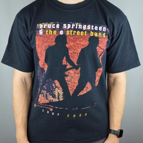 Authentic Vintage Bruce Springsteen 2000 Tour T-Shirt – Collectible E Street Band Memorabilia