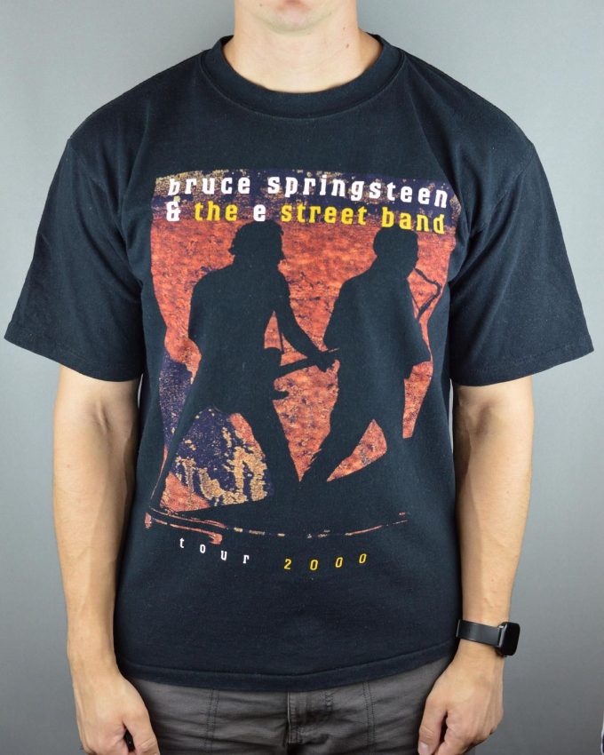 Authentic Vintage Bruce Springsteen 2000 Tour T-Shirt – Collectible E Street Band Memorabilia