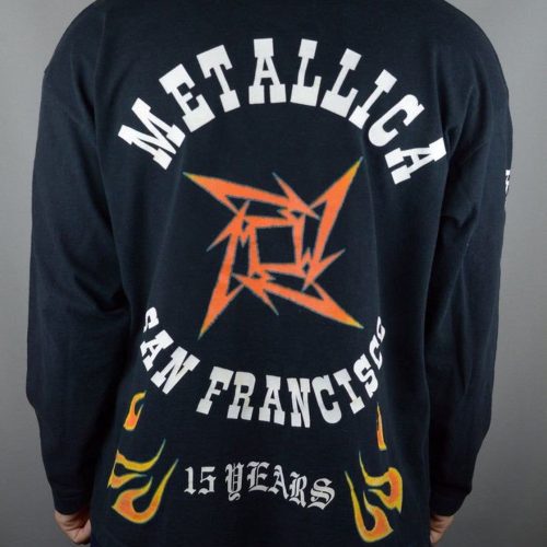 Vintage Metallica Made In LA 15 Years 1996 Long Sleeve T-Shirt – Authentic Single Stitch