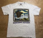 Vintage Northern Exposure Tshirt: Rollo Trout Art 1993 90S Fishing