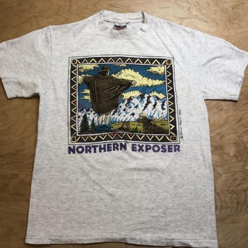 Vintage Northern Exposure Tshirt: Rollo Trout Art 1993 90S Fishing