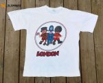 Rare Vintage 1984 London England Tower of London Cream T-Shirt – Queen s Guards Single-Stitched