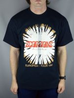 Rare Vintage Scorpions European Tour 93 T-Shirt – Single Stitched