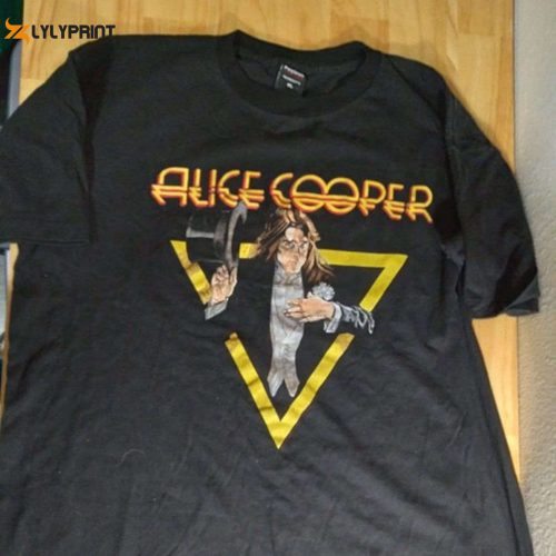 Retro Alice Cooper Welcome To My Nightmare 1996 T-Shirt: Vintage Single Stitch Tee