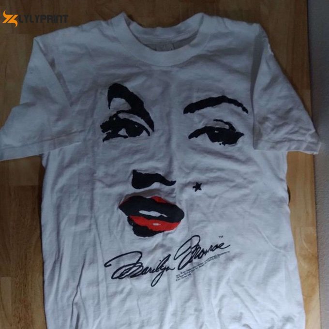 Vintage Single Stitch Marilyn Monroe Face T-Shirt: Painted Lady Unique And Timeless