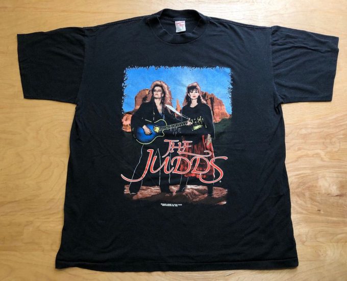 Vintage The Judds Farewell Tour Tshirt – 1990 Sisters Band Country Music – Double Sided Single Stitch – Usa Made